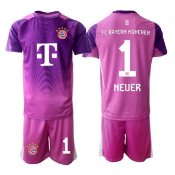 Billige Fotballdrakt Bayern Munich Manuel Neuer #1 Keeper Replika Tredjedraktsett Barn 2025-26 Kortermet (med bukser)